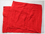 赤色総パイルソフトフェイスタオル(200匁 約34�p×90�p 62.5ｇ)※60枚単位